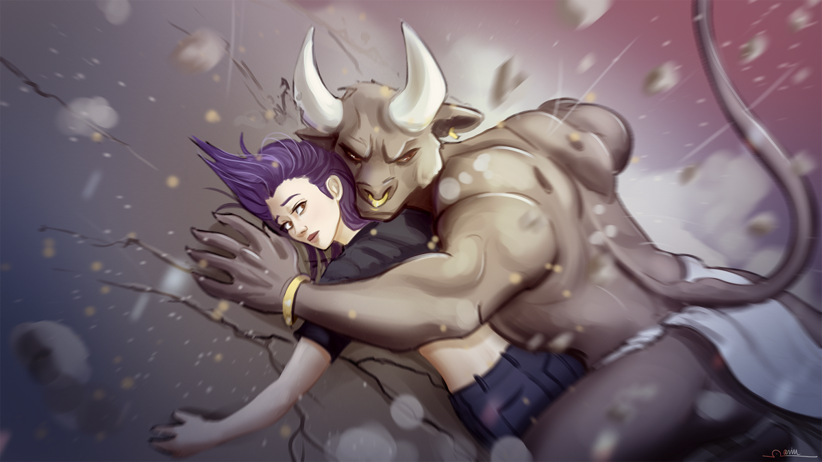 Mated Minotaur Art Prints