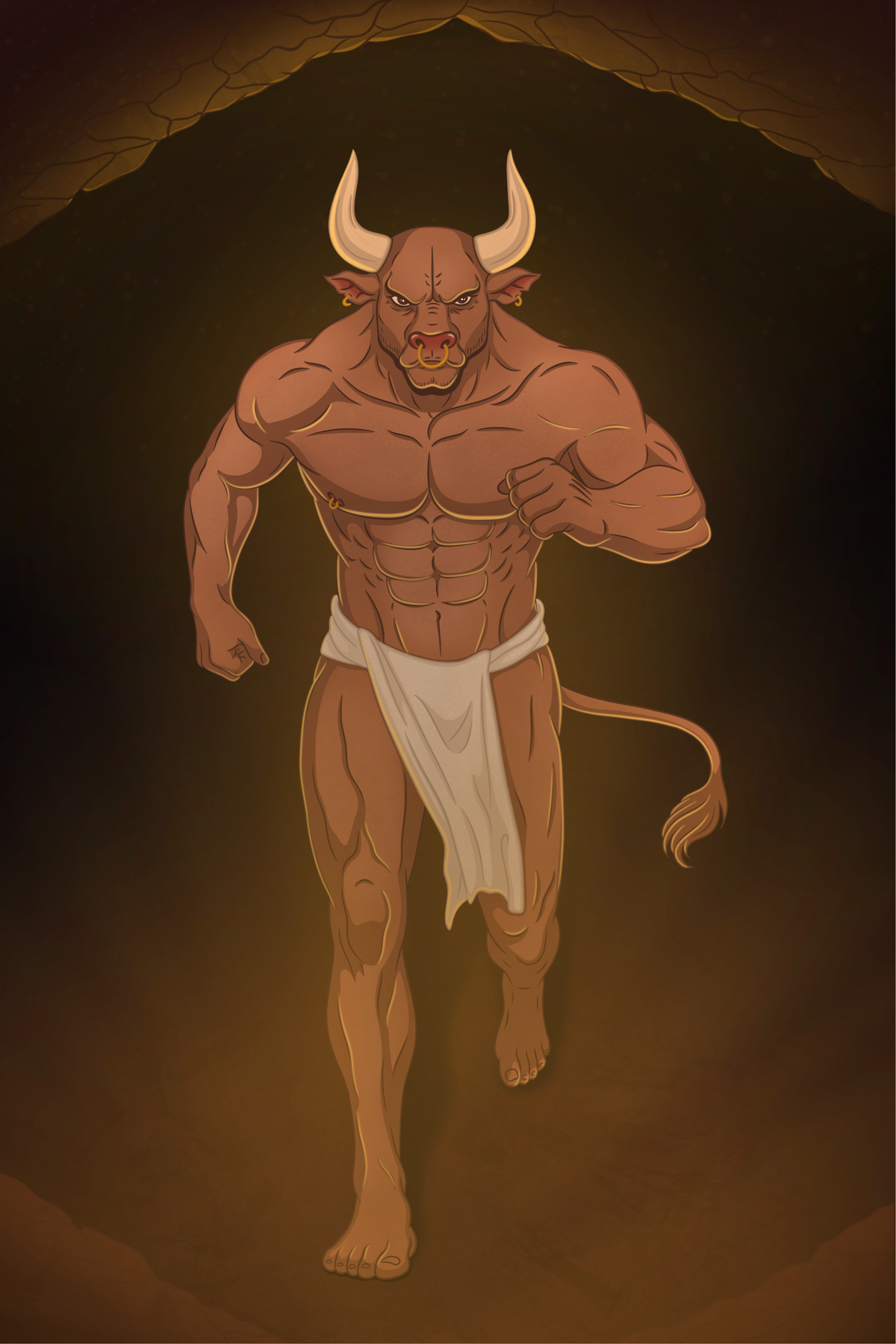 Mated Minotaur Art Prints