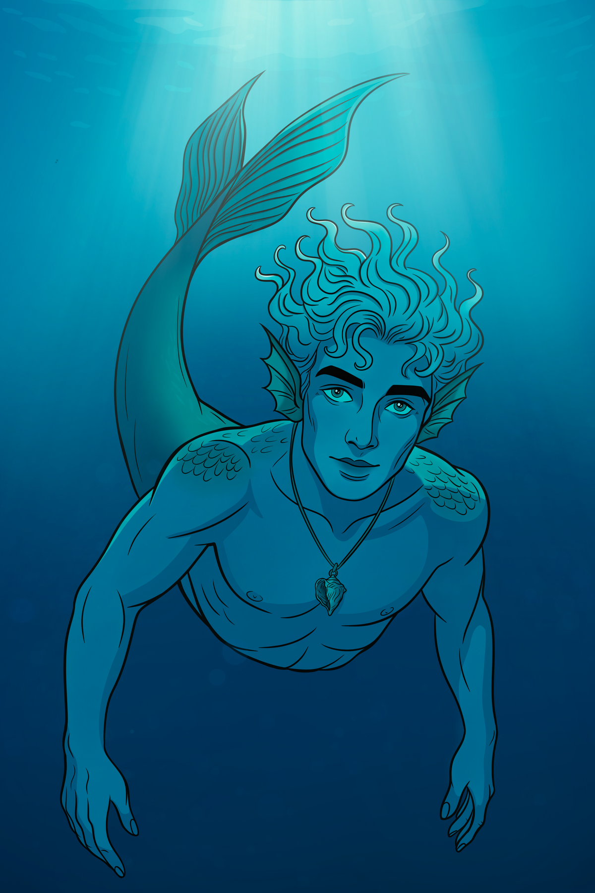 Tempting Triton Art Prints
