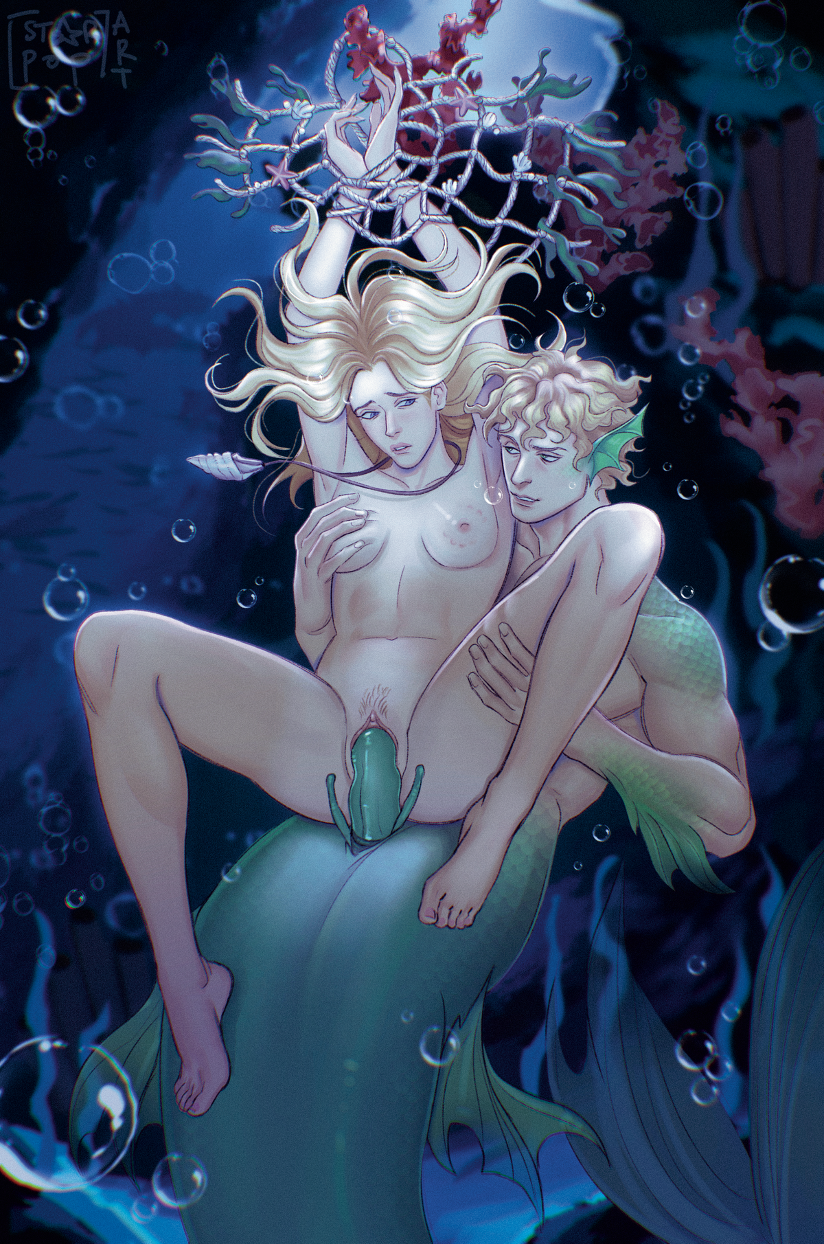 Tempting Triton Art Prints