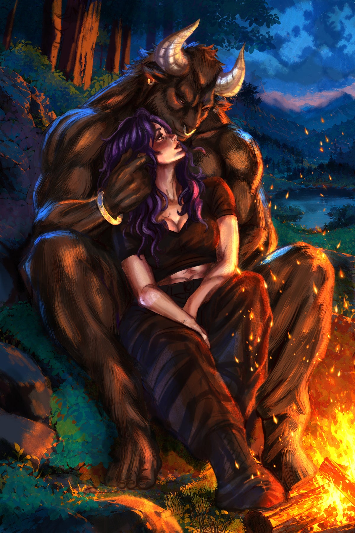 Mated Minotaur Art Prints